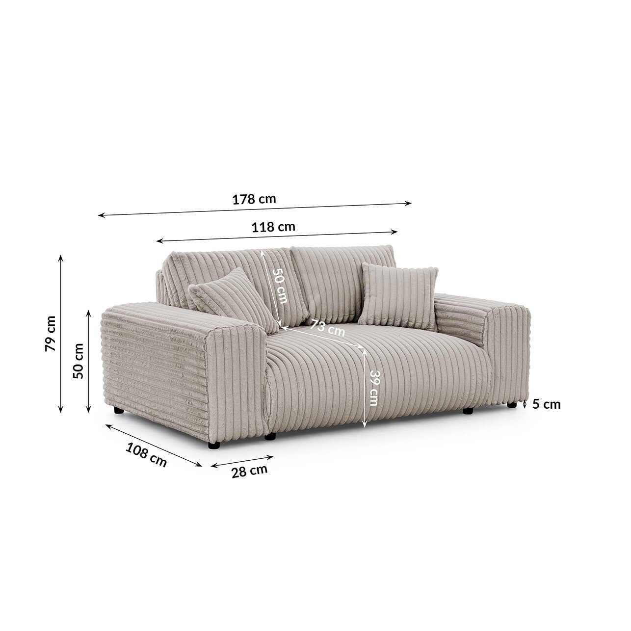 Dvivietė sofa "JUSTIN" 5