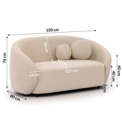 Dvivietė sofa "BLOOM" 2