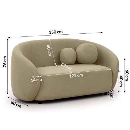 Dvivietė sofa "BLOOM" 3