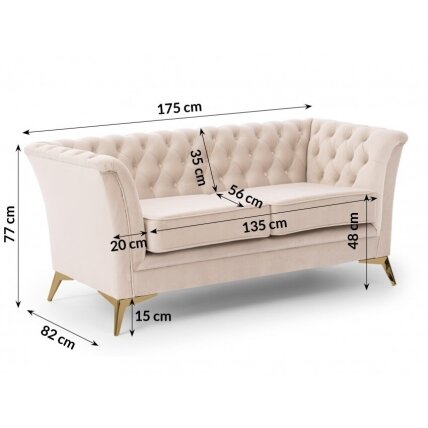 Dvivietė sofa "DERBY BIS" 3