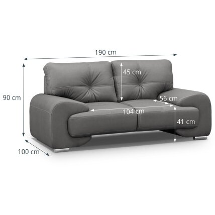 Dvivietė sofa "OMEGA LUX NEW" 3 Dvivietė sofa "OMEGA LUX NEW" 3