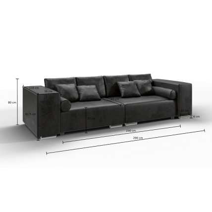 Keturvietė sofa lova "JUMBO" 2