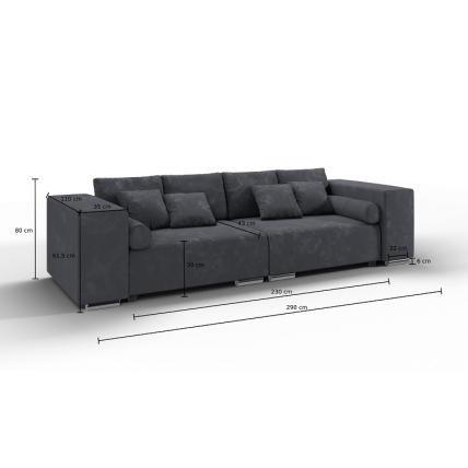 Keturvietė sofa lova "JUMBO" 2