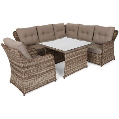 Lauko baldų komplektas BERGAMO Ginger / Brown Melange