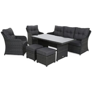 Lauko baldų komplektas BERGAMO GREY / GREY MELANGE