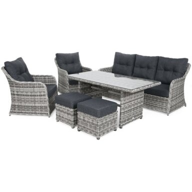 Lauko baldų komplektas BERGAMO LIGHT GREY