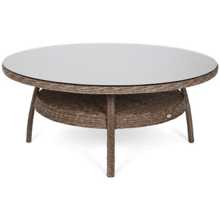 Lauko baldų komplektas BRISTOL ROUND GINGER / BROWN  8+1  3