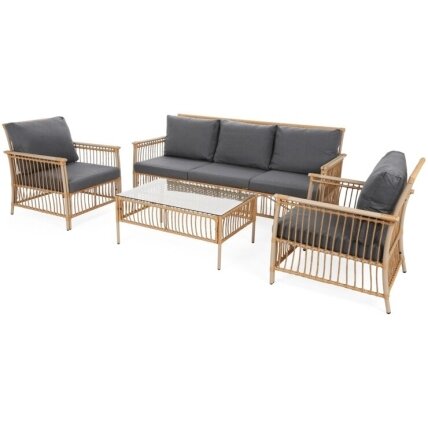 Lauko baldų komplektas SYCYLIA Beige/Grey