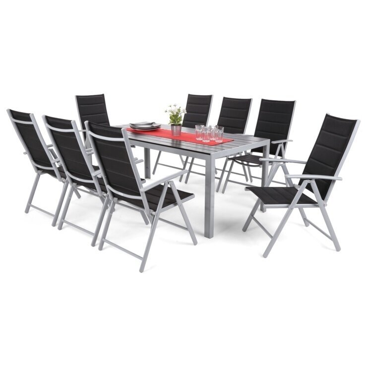 Lauko baldų komplektas 8+1 Lauko baldų komplektas 8+1