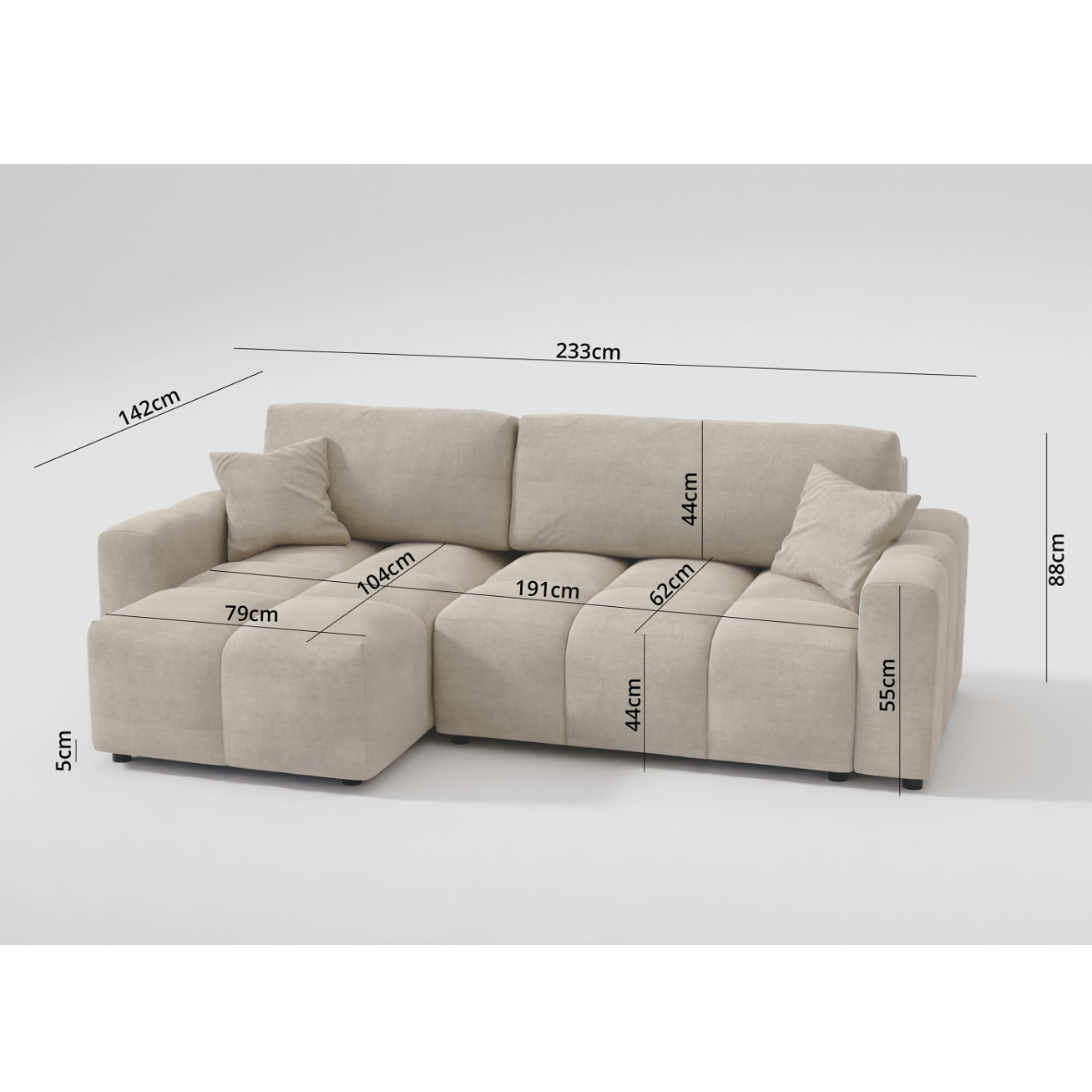 Minkštas kampas " LUKI" (233/142) 8