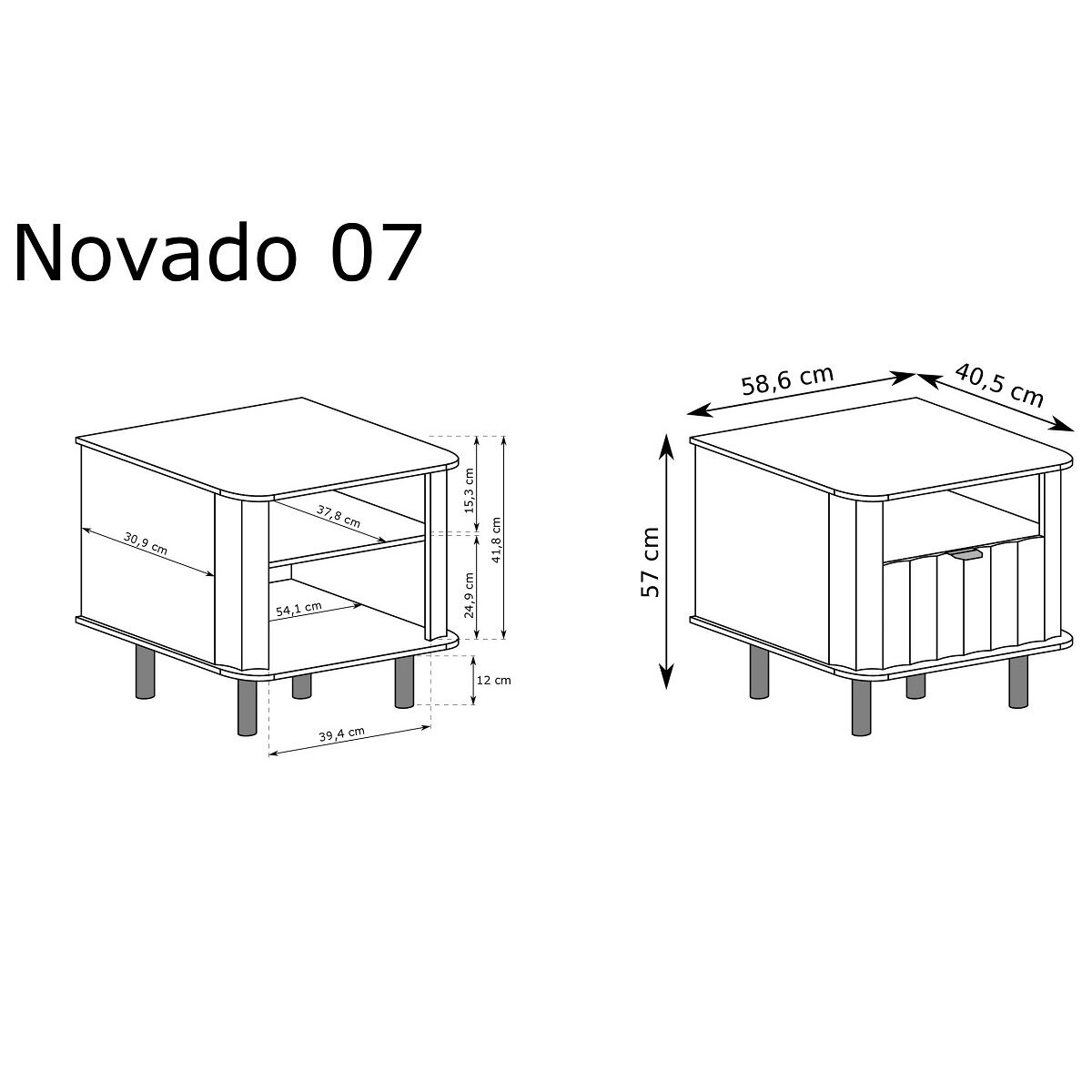 Naktinis staliukas "NOVADO" 3