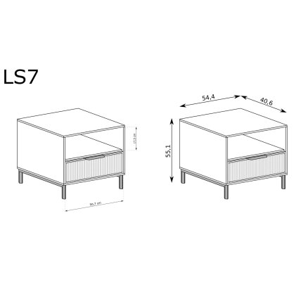 Naktinis staliukas "LINKASTYLE" 1