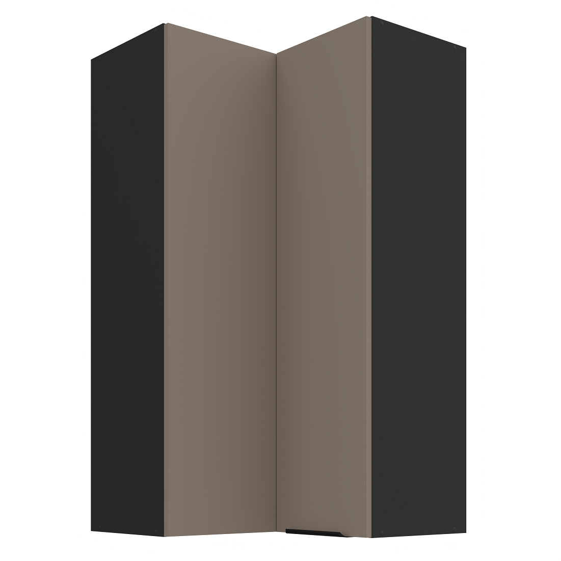 Pakabinama kampinė spintelė (60x60/108) - 90°