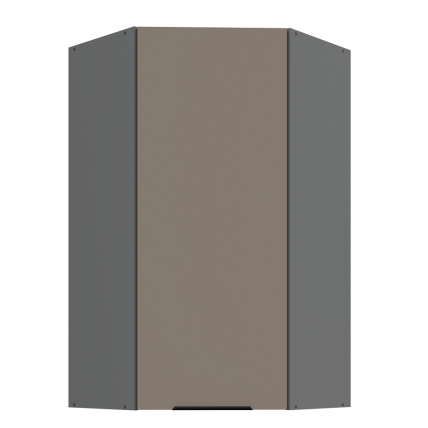 Pakabinama kampinė spintelė (60x60/108) - 45°