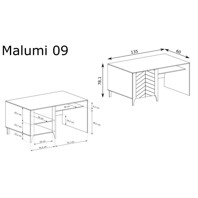 Rašomasis stalas "MALUMI" 3