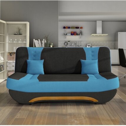 Sofa Ewa II, mėlyna / juoda 1
