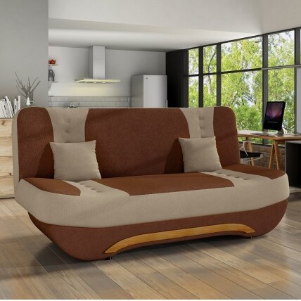 Sofa Ewa II, ruda / kreminė 2