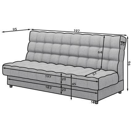 Sofa - lova "CLARETA"  7