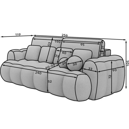 Sofa - lova "COTONN" 11