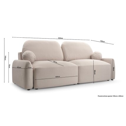 Sofa - lova "SEVILLA" 6