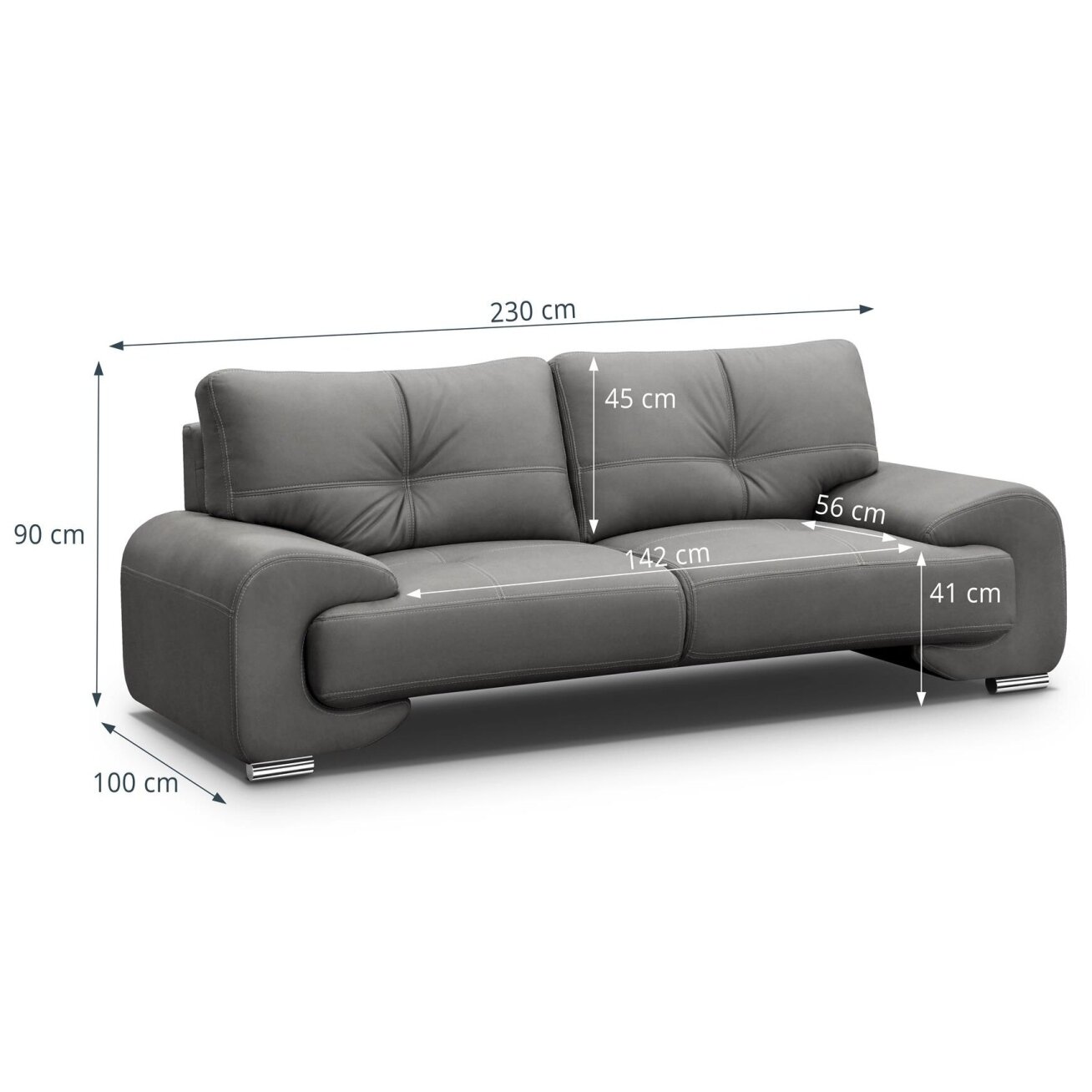 Trivietė sofa "OMEGA LUX NEW" 3