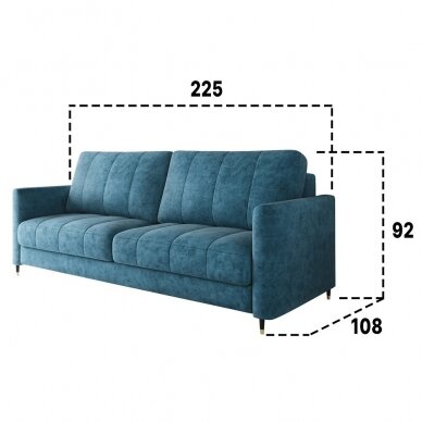 Trivietė sofa - lova 2