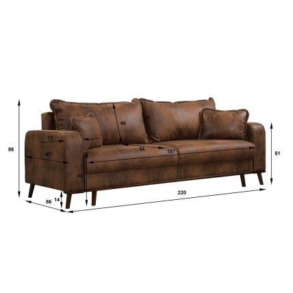 Trivietė sofa "BEATA" 2