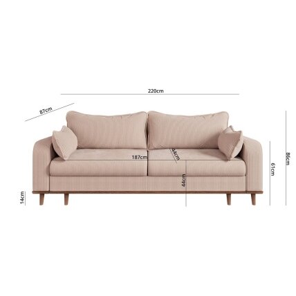 Trivietė sofa "BEATA" 2