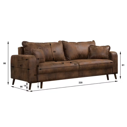 Trivietė sofa "BEATA" 7
