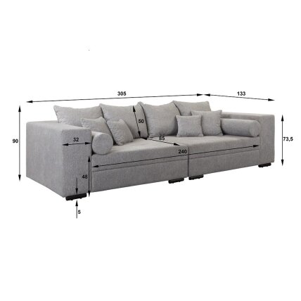 Trivietė sofa "BIG BIS" 4