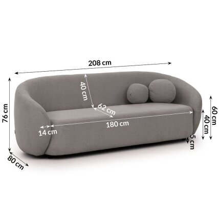 Trivietė sofa "BLOOM" 4