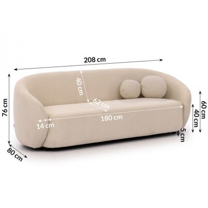 Trivietė sofa "BLOOM" 3