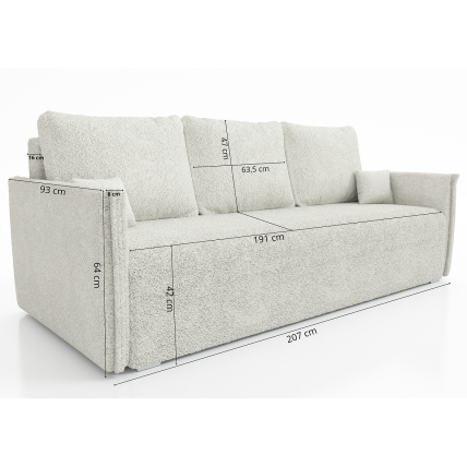 Trivietė sofa - lova 2