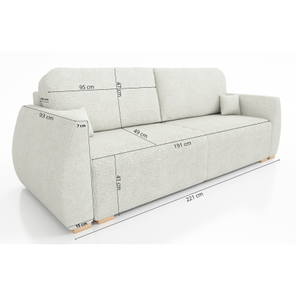 Trivietė sofa - lova 2