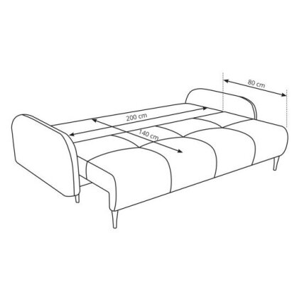 Trivietė sofa - lova 7 Trivietė sofa - lova 7