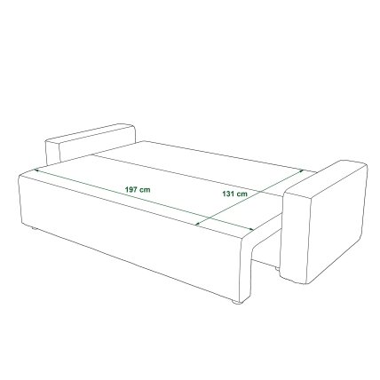 Trivietė sofa - lova 4