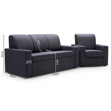 Trivietė sofa - lova "EWELINA" 4