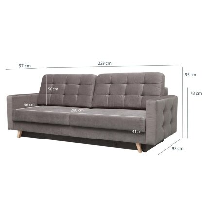 Trivietė sofa - lova "VEGAS" 6
