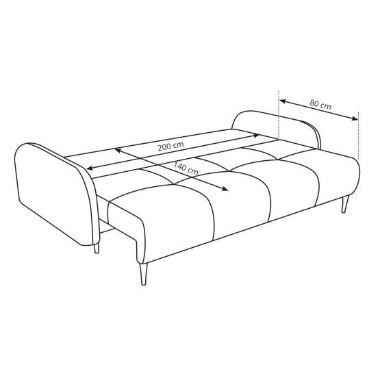 Trivietė sofa - lova 7