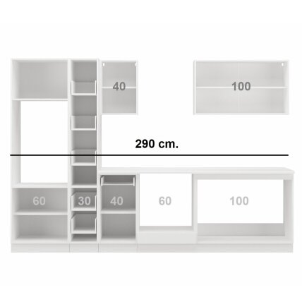 Virtuvės spintelių komplektas (290) 4