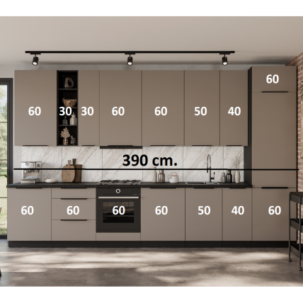 Virtuvės spintelių komplektas (390) 1 Virtuvės spintelių komplektas (390) 1