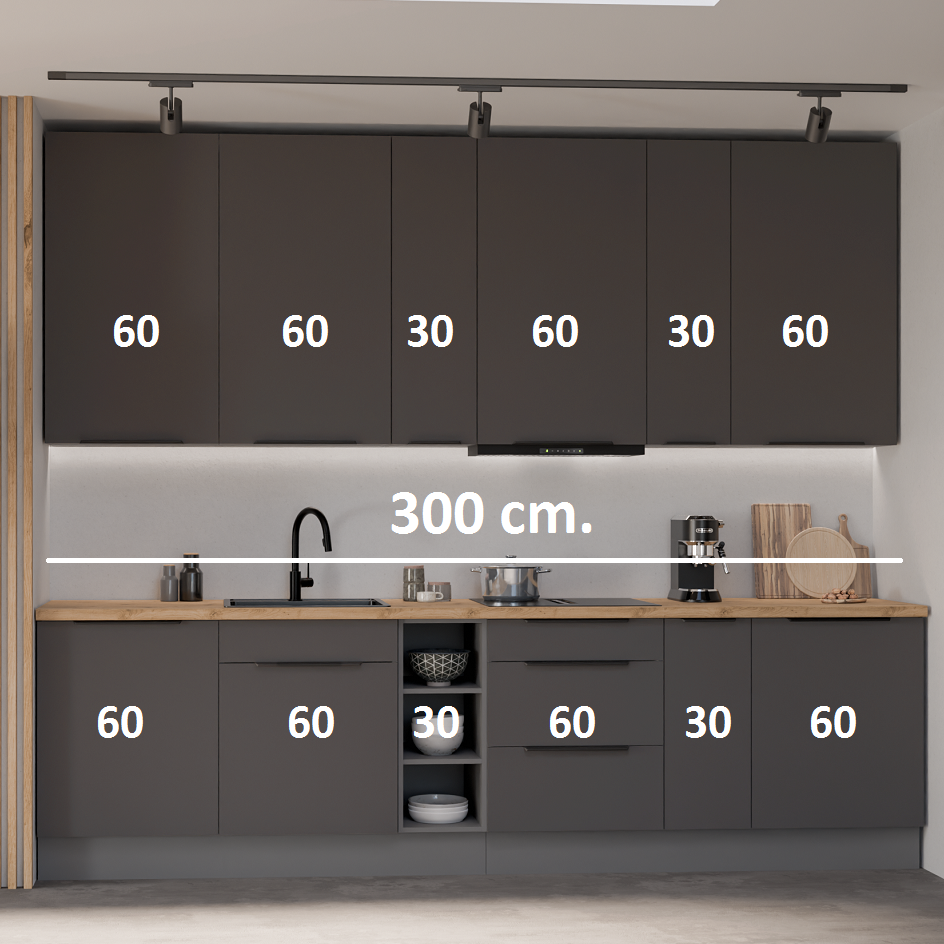 Virtuvės spintelių komplektas (300) 1